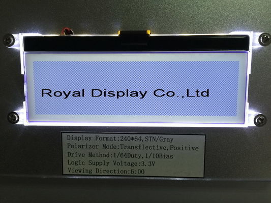 Monocromo serial del diente del tamaño 240X64 STN FFC UC1611s del regulador del módulo paralelo de encargo de Graphic LCD